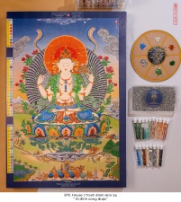 BTE Bộ Tự Đính - Quan Âm Tứ Thủ - Tranh Đính Kim Sa - MT001